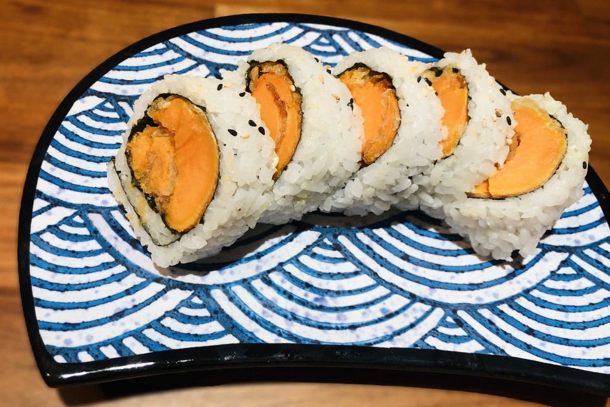 Yam Tempura Roll Sushi