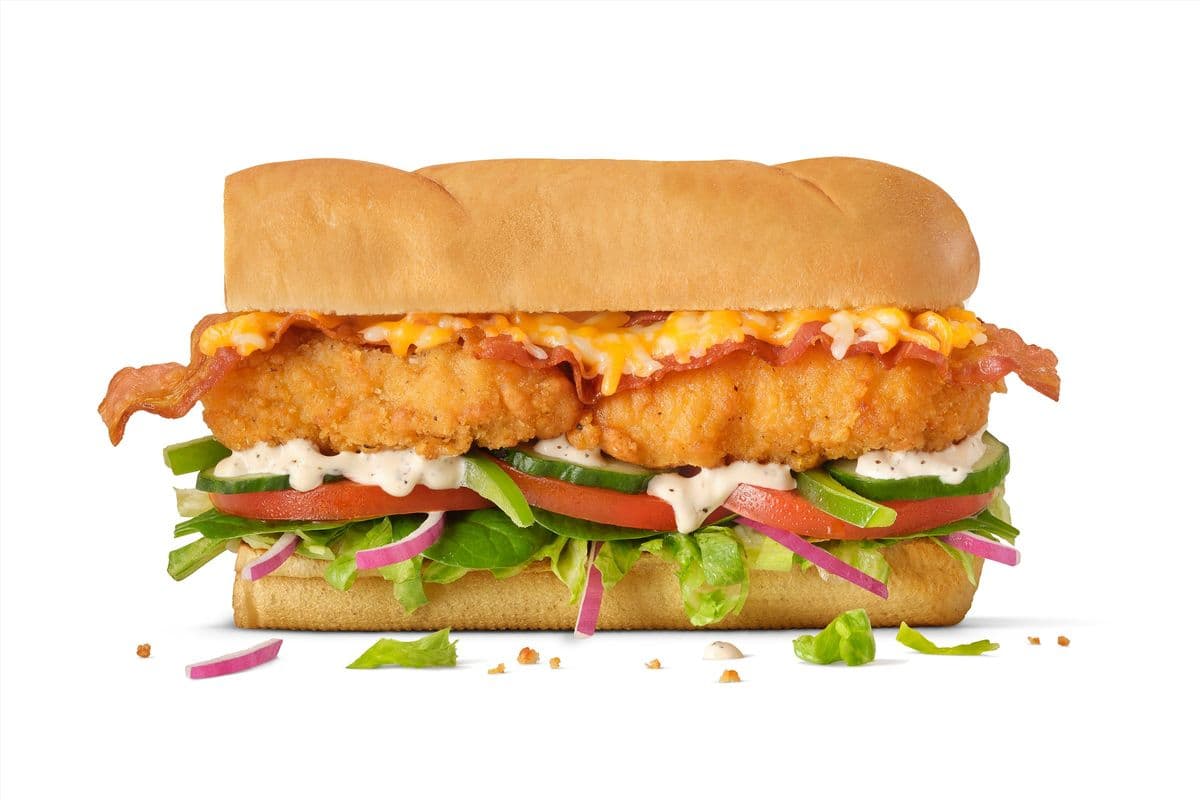 6" Crispy Chicken Bacon & Peppercorn Ranch Sub (450 Cals)