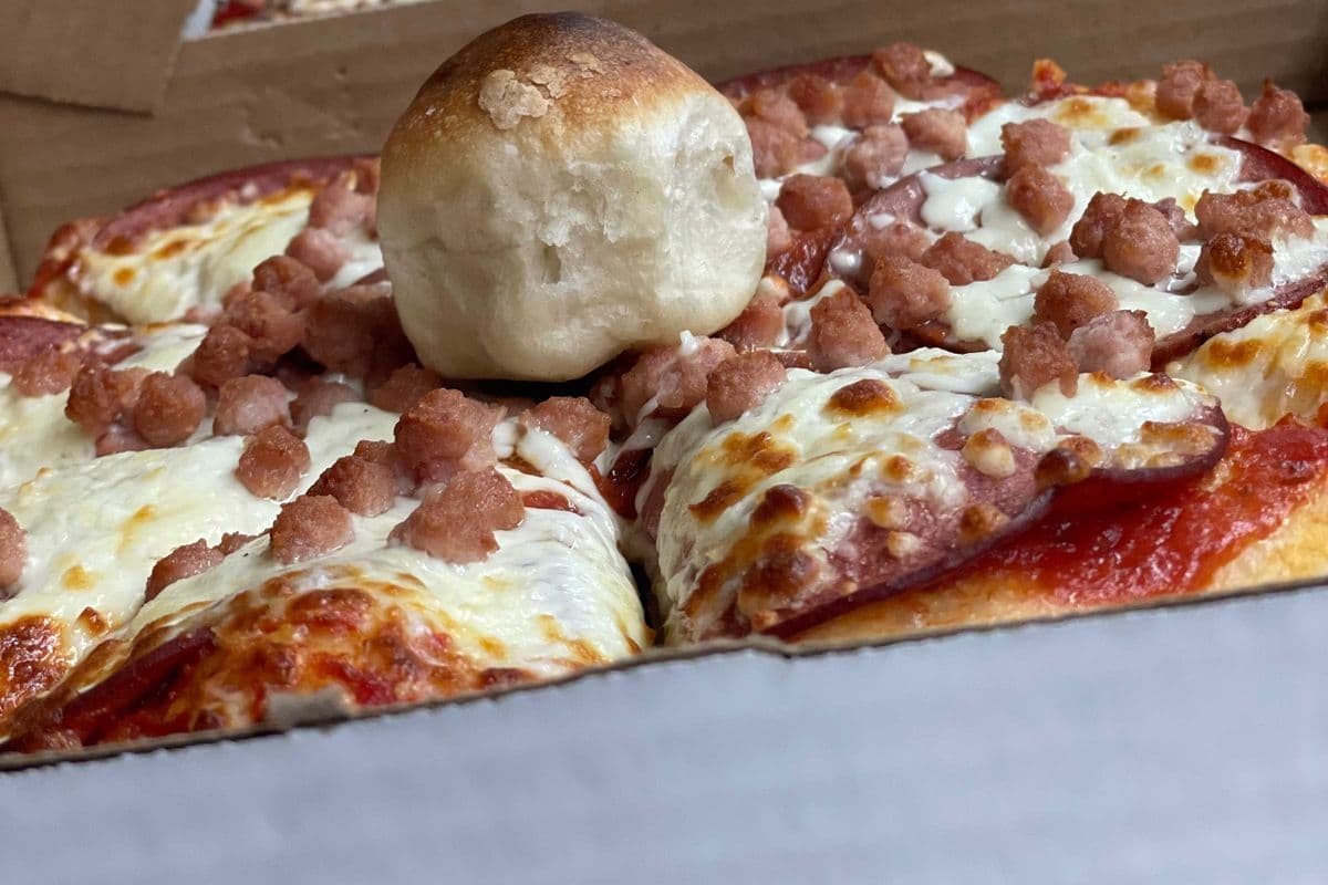 8. 14" Pepperoni and Bacon Pizza