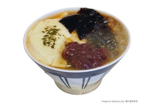 豆花(紅豆,仙草&寒天) / Tofu Pudding w/ Red Beans, Grass Jelly&Agar Jelly