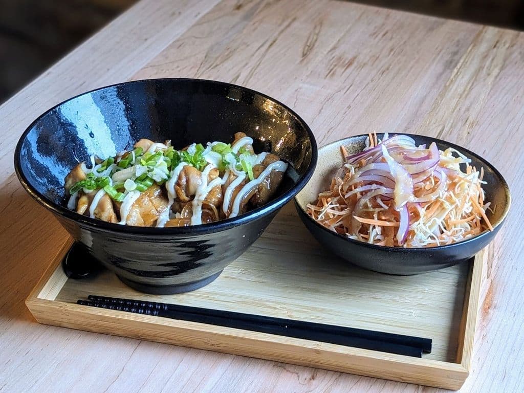 Chicken Teriyaki Don with Salad (Online)