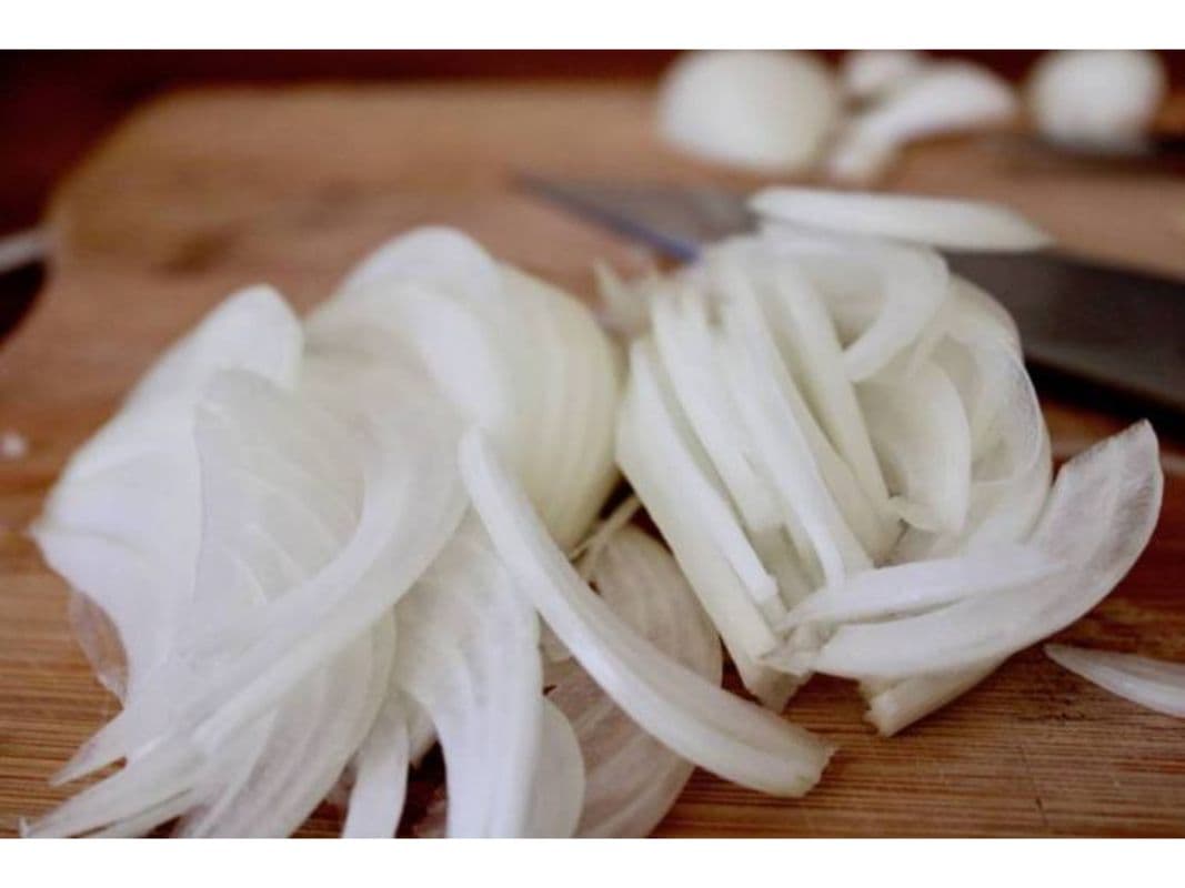 Cut Onions On Side
