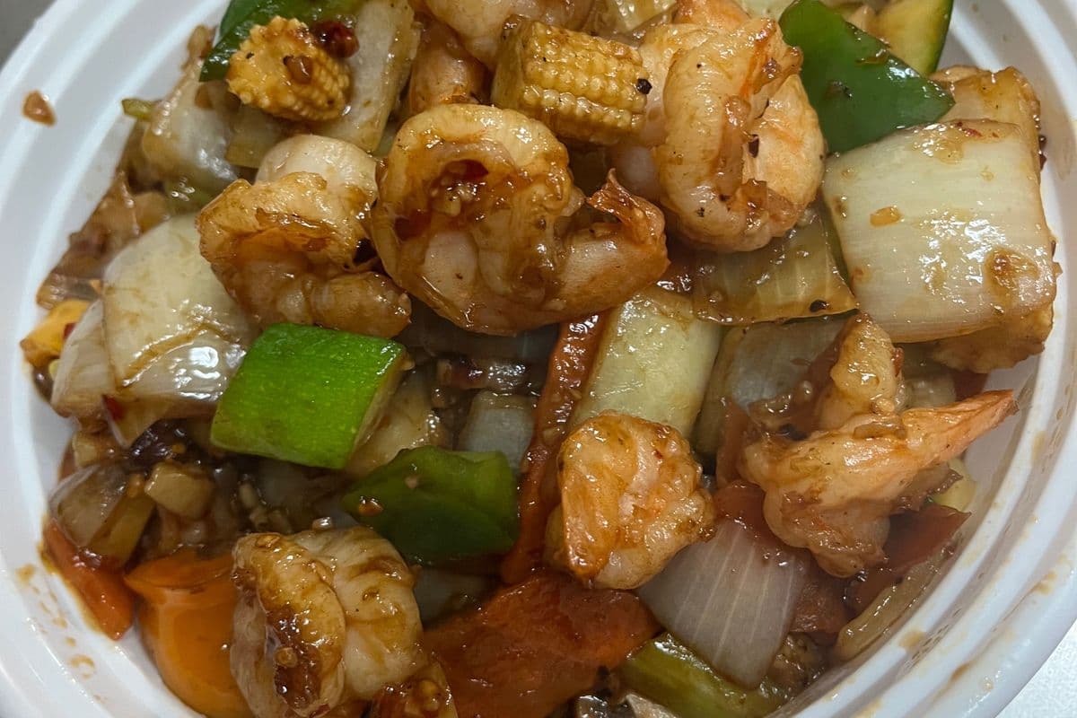 Szechuan Prawns with Vegetables四川虾丁