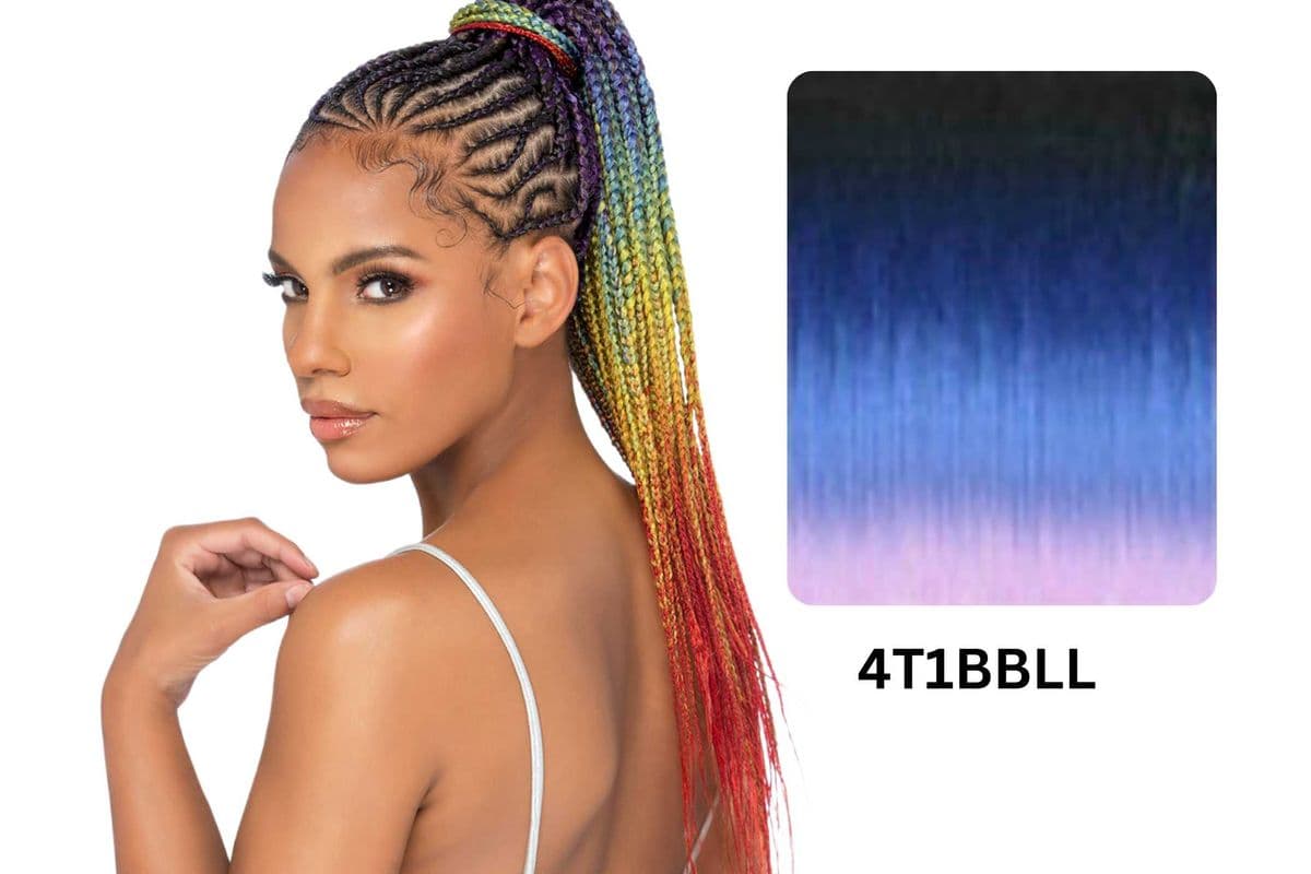 (4T1BBLL) Amore Mio Pre-Stretched Samba Color Stretch Braid 55 - SMCB