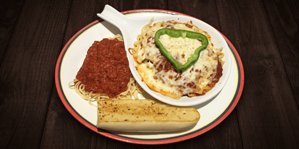 Spaghettini à la viande et lasagne / Spaghettini with Meat and Lasagna