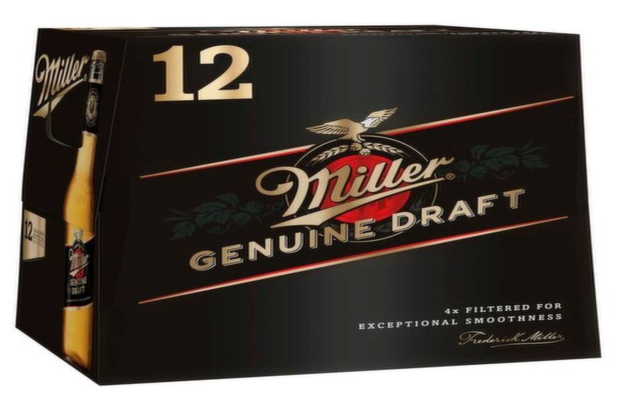 Miller Genuine Draft 12 Bottles (12 x 355 ml Bottles)