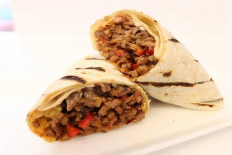 Jerk Steak and Chicken Wrap