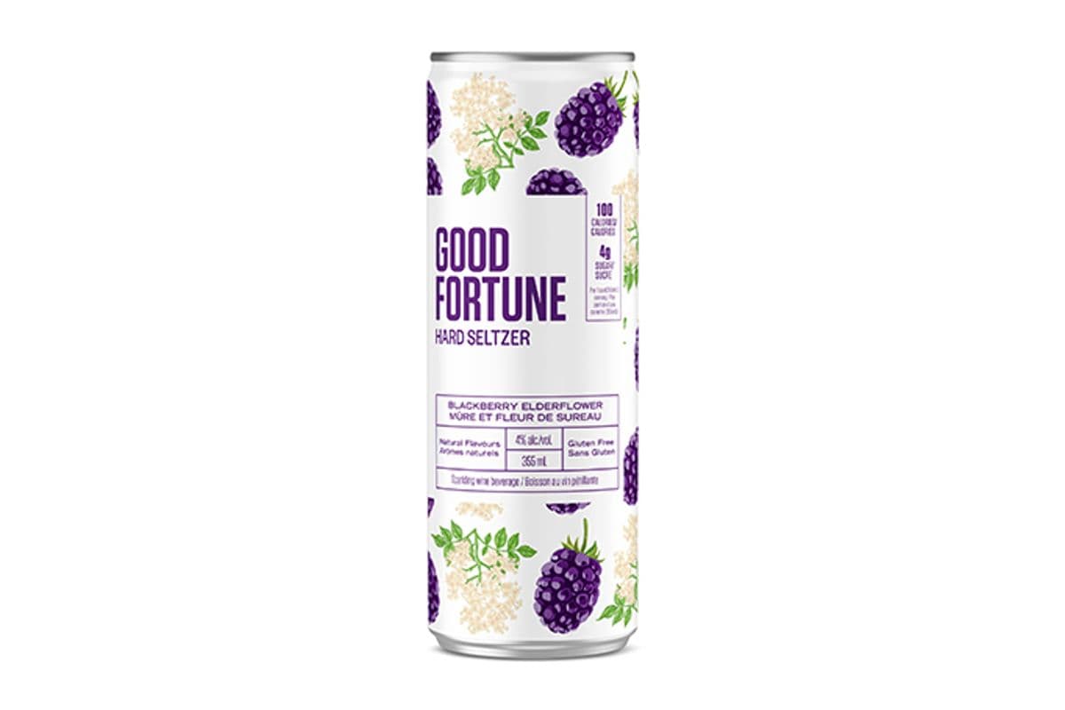Good Fortune Blackberry Elderflower Hard Seltzer (1 x 355mL)