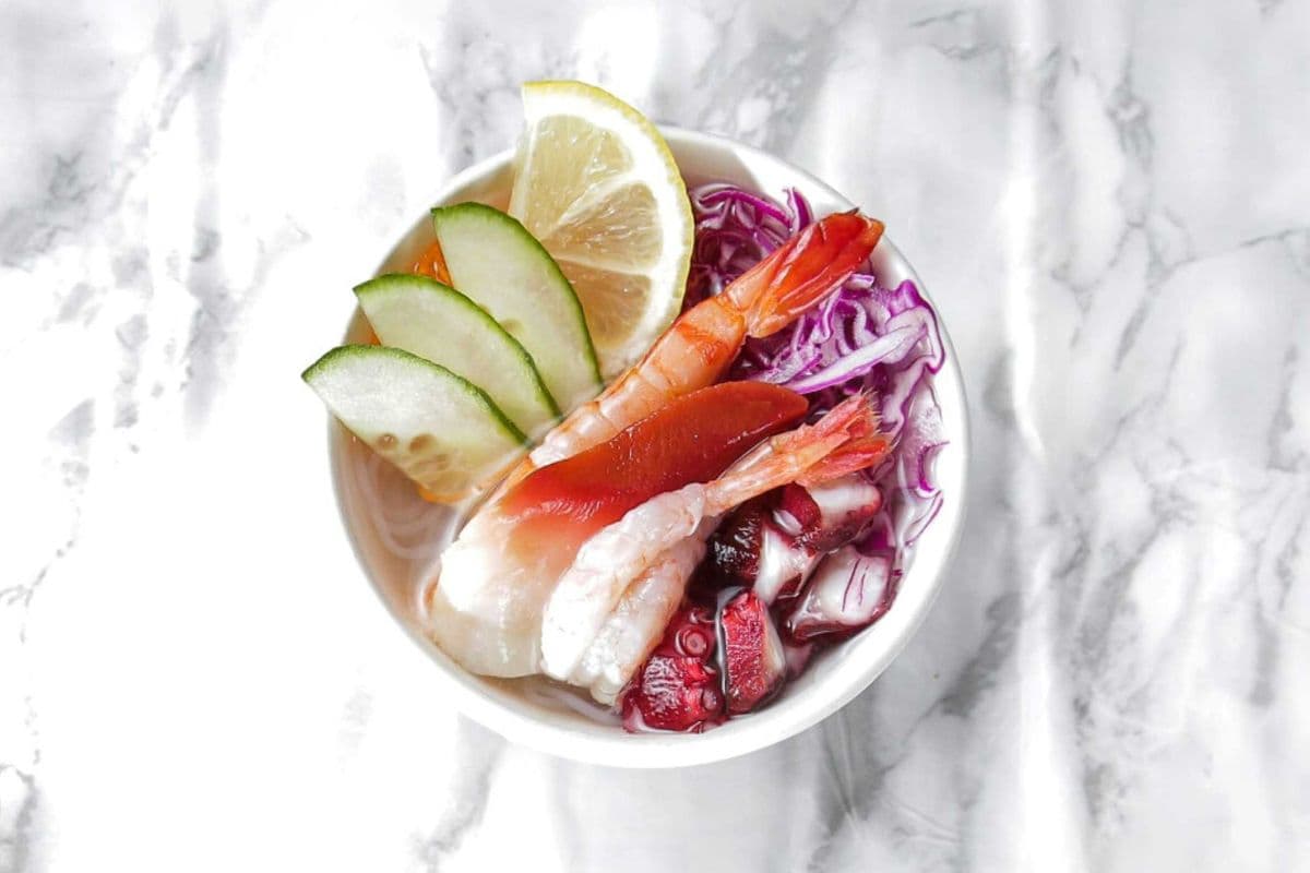 Seafood Sunomono