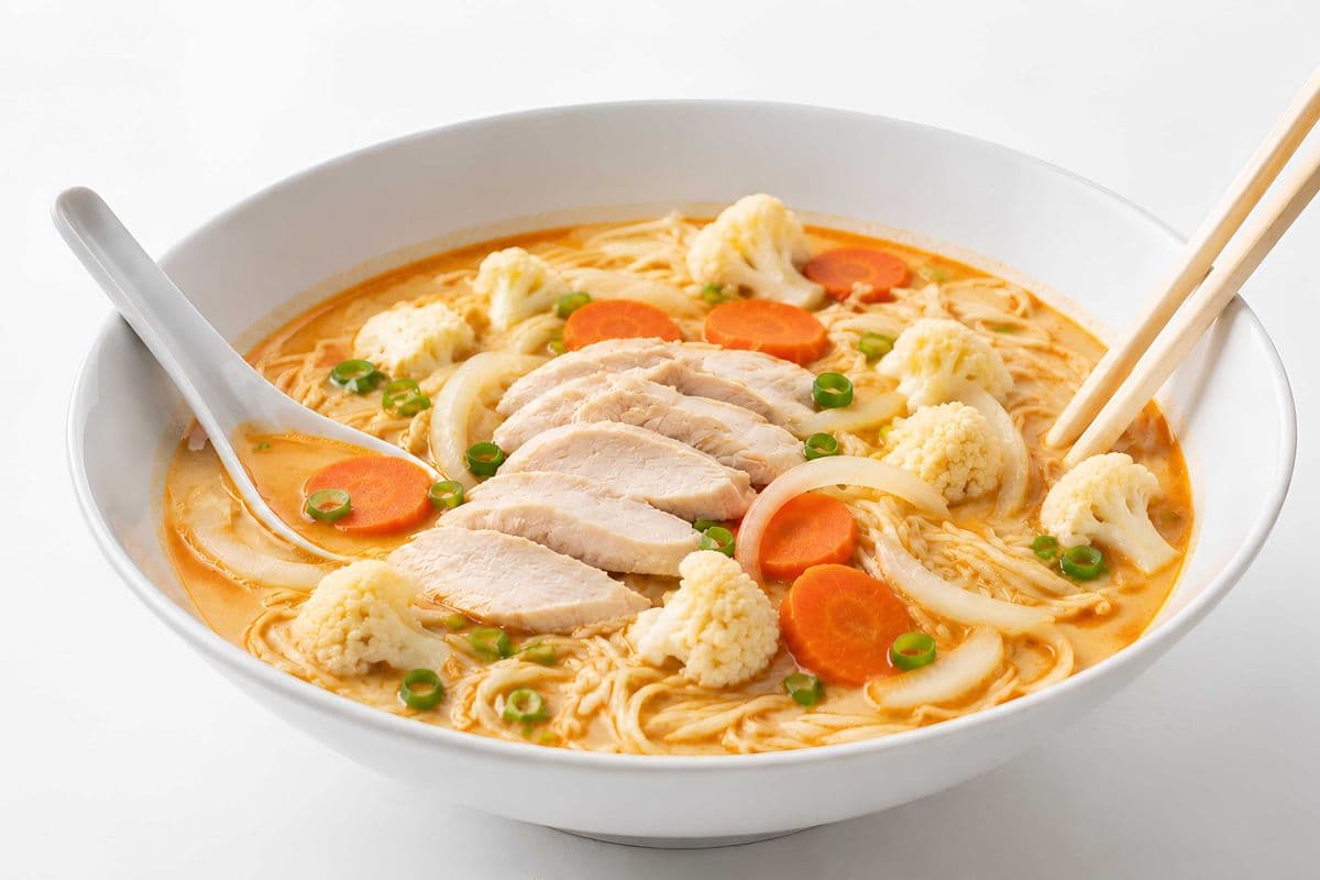 8. Chicken and Vegetables Peanut Sate