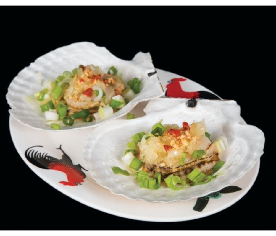 金銀蒜燒元貝 Grilled Whole Scallops (2 pc)