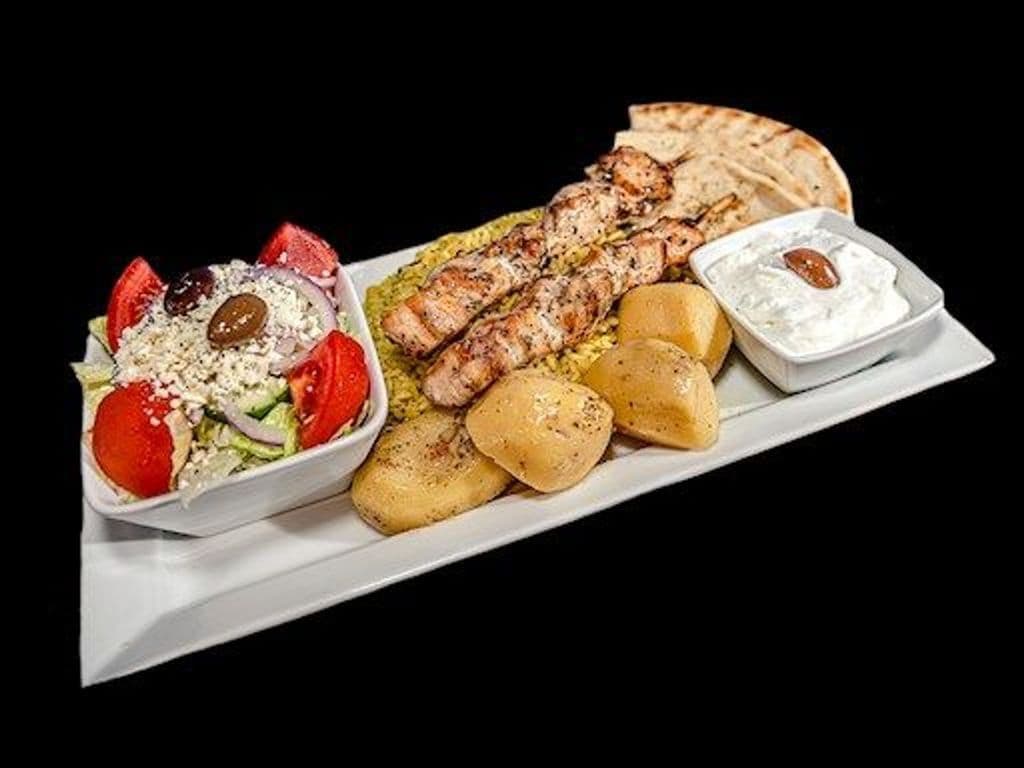 Chicken Souvlaki Dinner