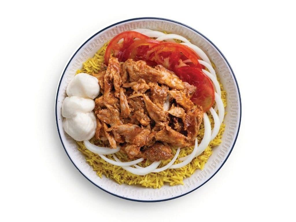Regular Butter Chicken Shawarma and Rice