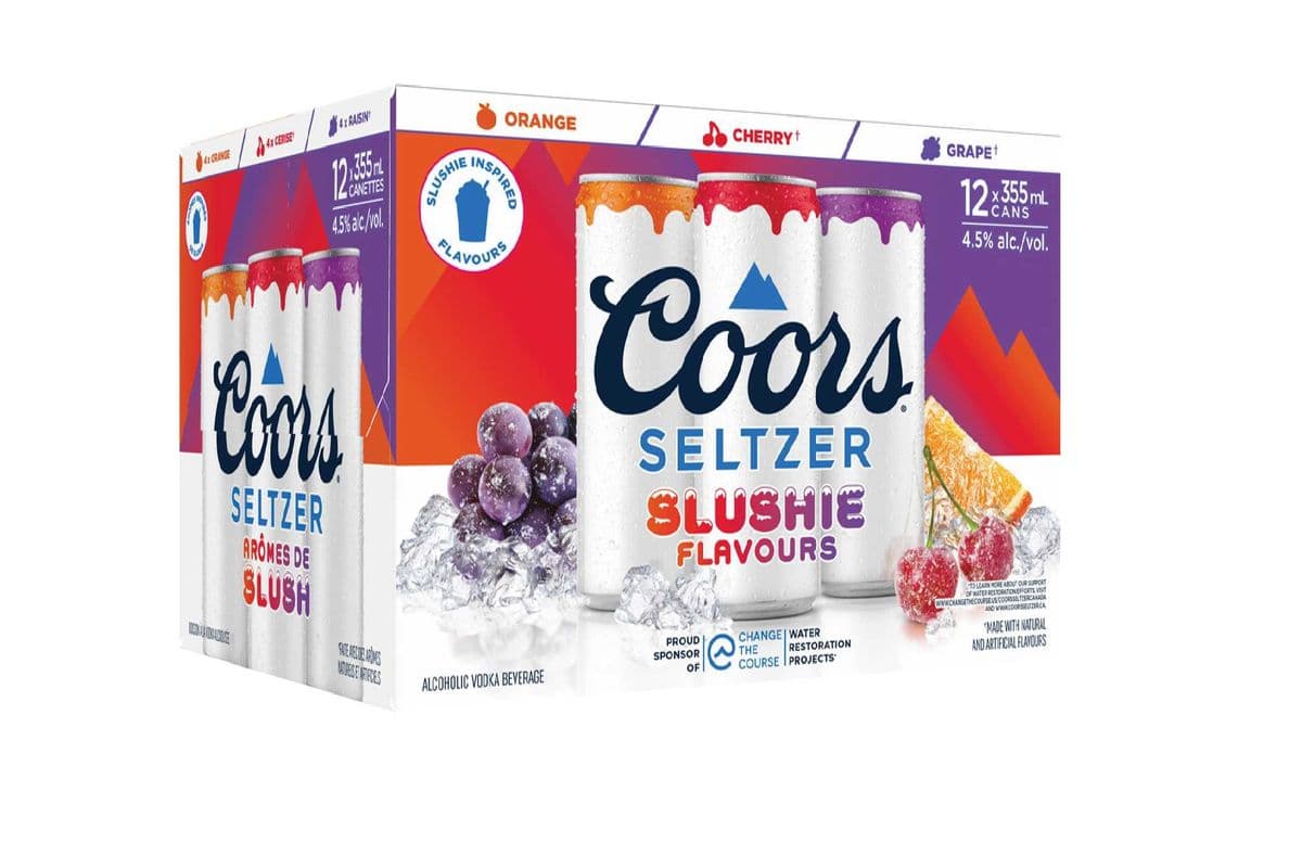 112109. COORS SELTZER SLUSHIE MIXER (12 x 355ML (CANS))
