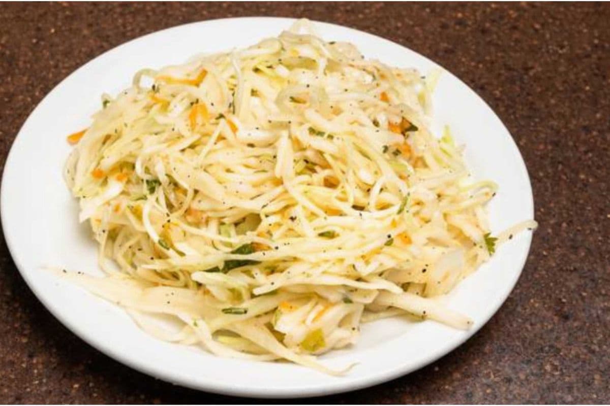 Potato, Pasta, Coleslaw Salad