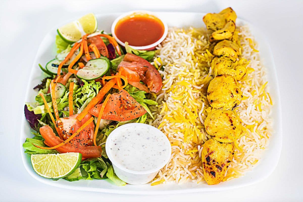Chicken Kebab with Rice