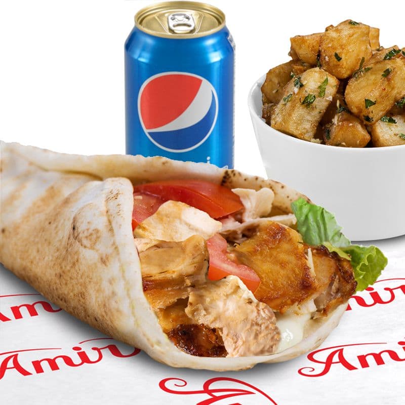 Trio pita au Shish Taouk