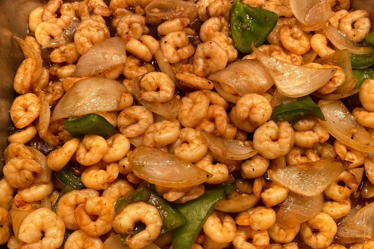 72. Shrimp in Black Bean Sauce