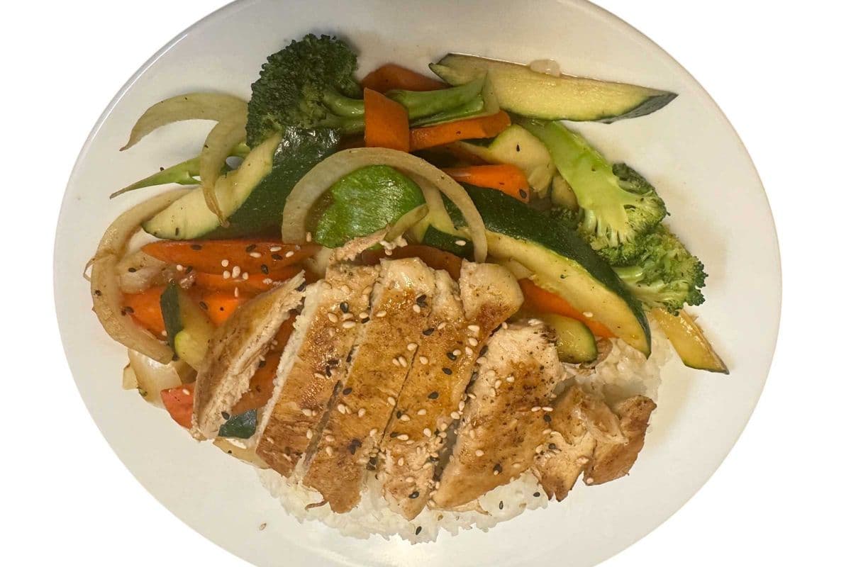 New!R6) Chicken Teriyaki w/Rice & Veggie