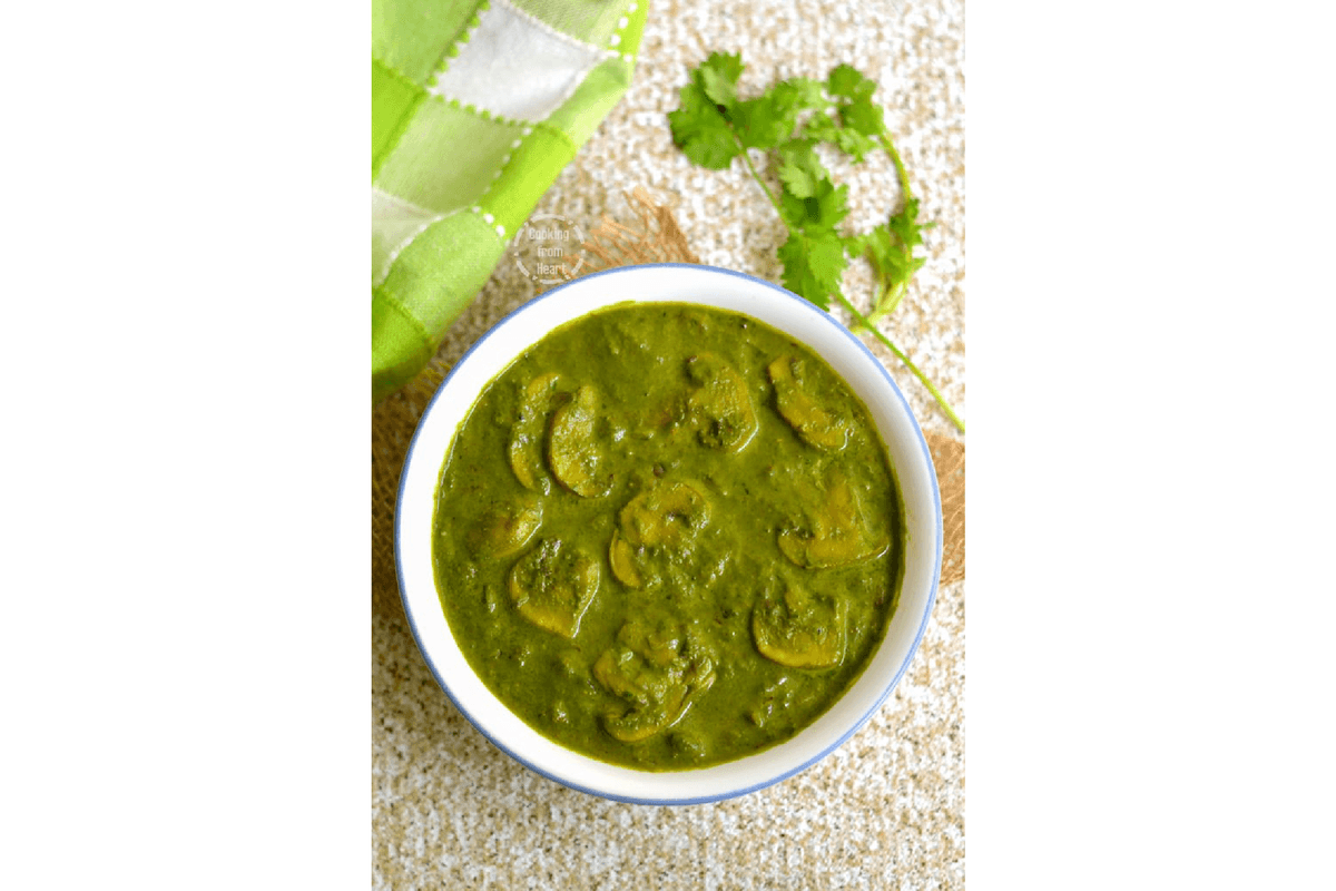 Palak Mushrooms