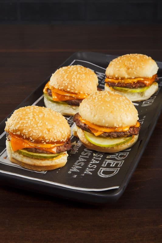 Cheesy Beef Sliders