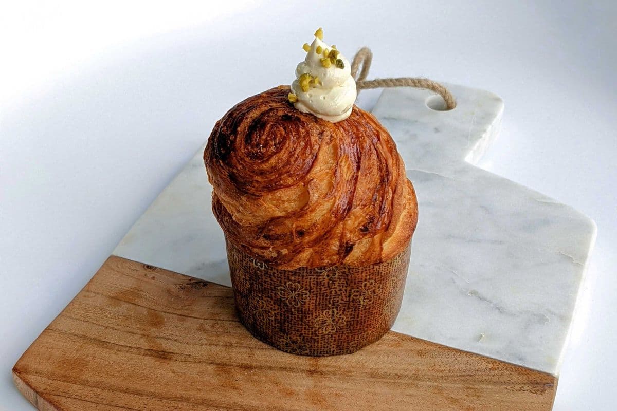 Pistachio Cruffin