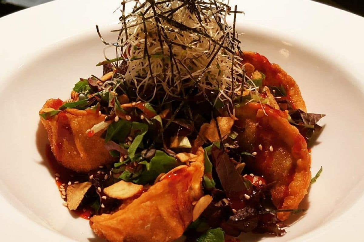 Spicy Deep Fried Bibim Gyoza - Five Pieces