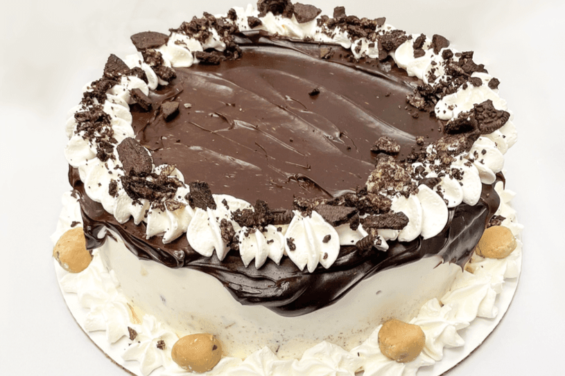 Large Cookie Dough Drizzle Ice Cream Cake
