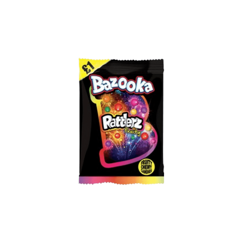 Fruity Bazooka Rattlerz Chewy - UK (100g)