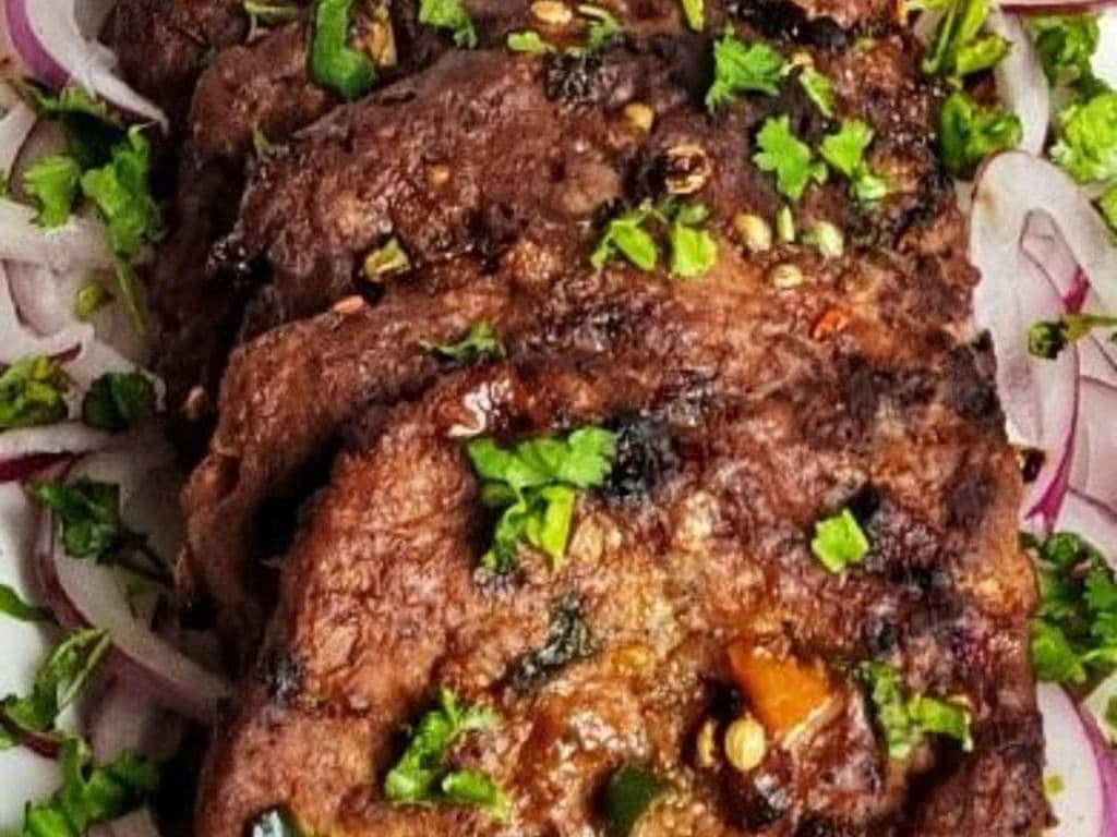 (2) Beef Chapali Kebab Kebab Chapali Au Boeuf