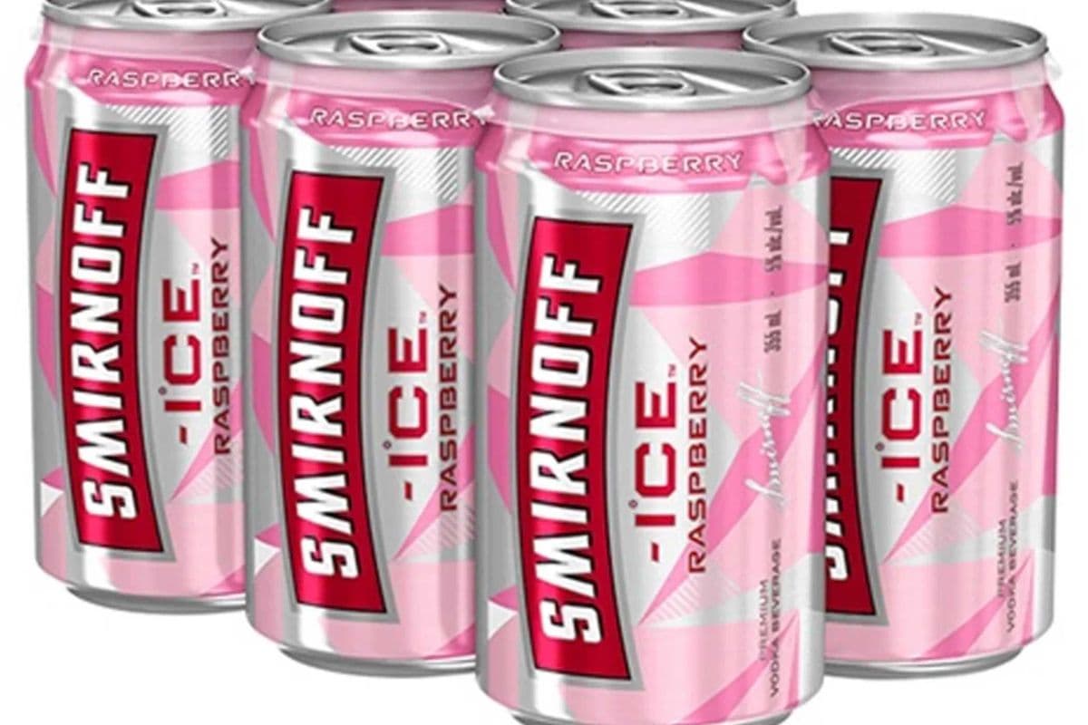 Smirnoff Ice Raspberry (6 x 355 ml Cans)