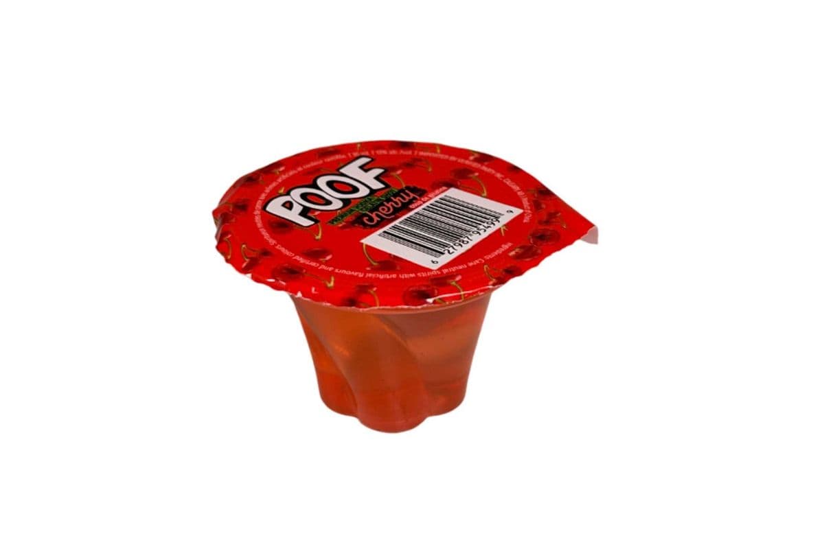 Poof Jello Shot Cherry (1 x 35 ml Shot)