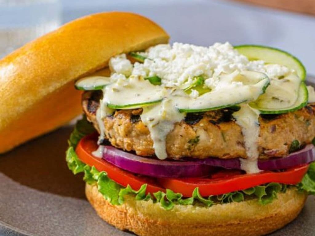 Mediterranean Chicken Burger