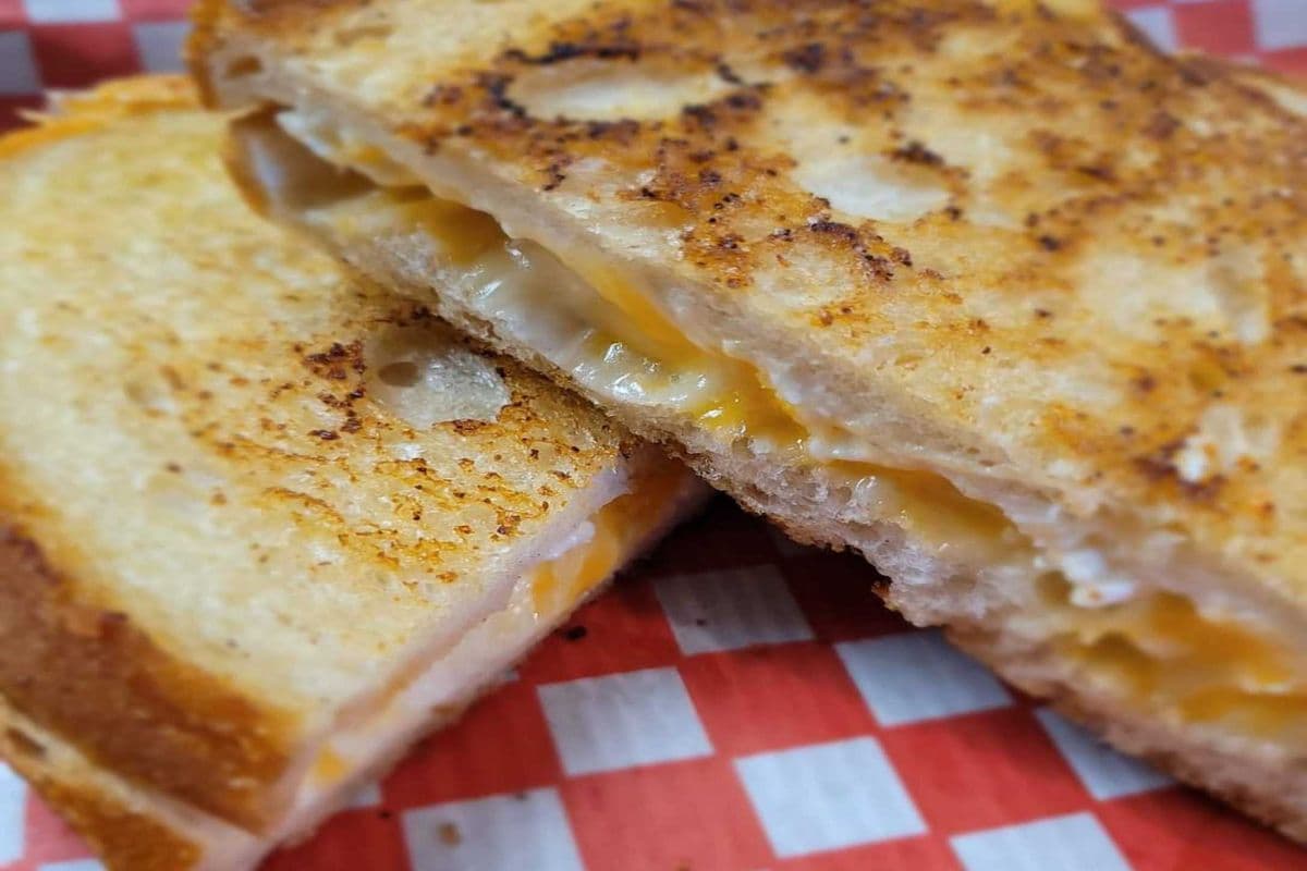 Grilled Cheese Grilled on Sourdough with Real Cheddar