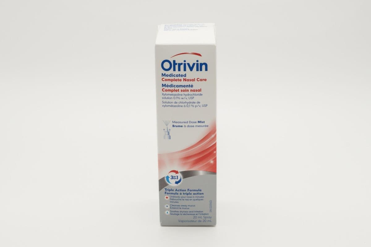 Otrivin 0.1% Nasal Spray Decongestant Cold & Allergy (20 ml)