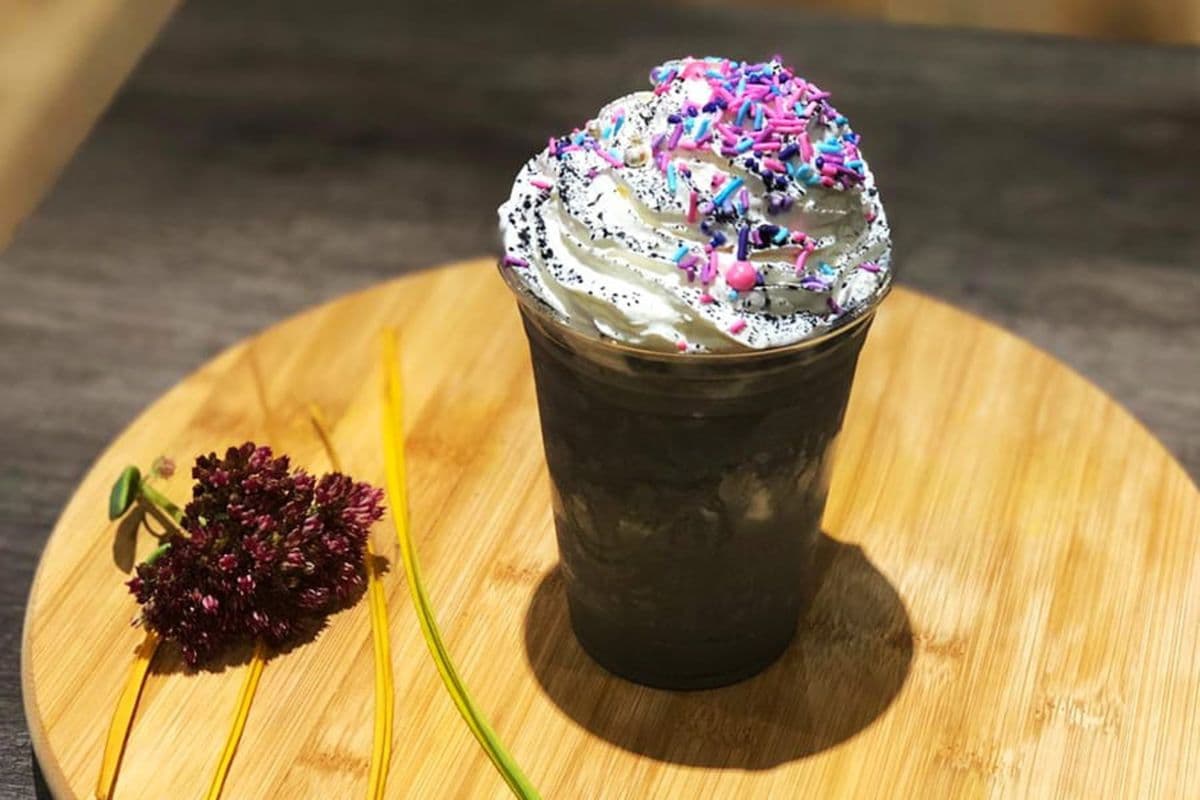 Charcoal Ice Cream Shake