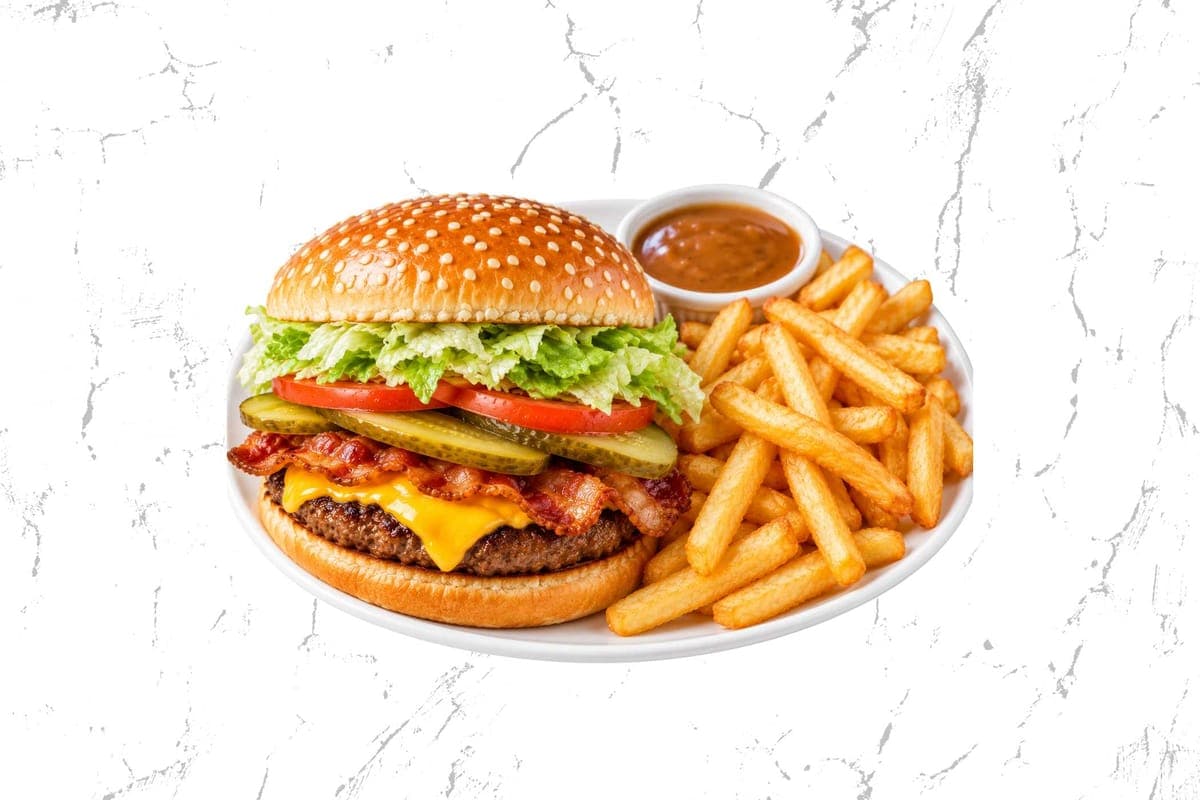 Bacon Cheeseburger Platter