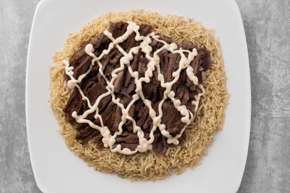 Beef Shawarma on Rice