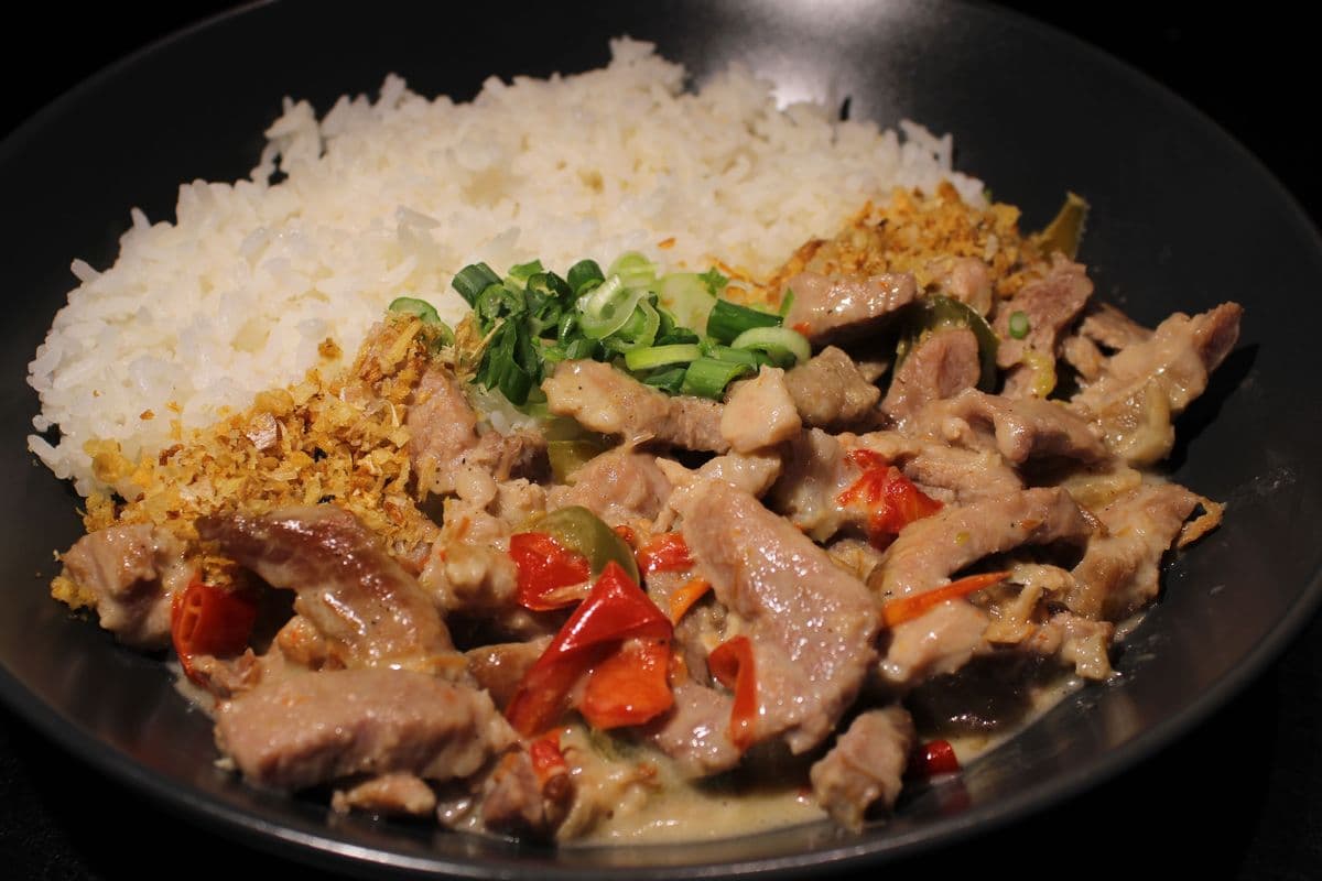 Pork Bicol Express Rice