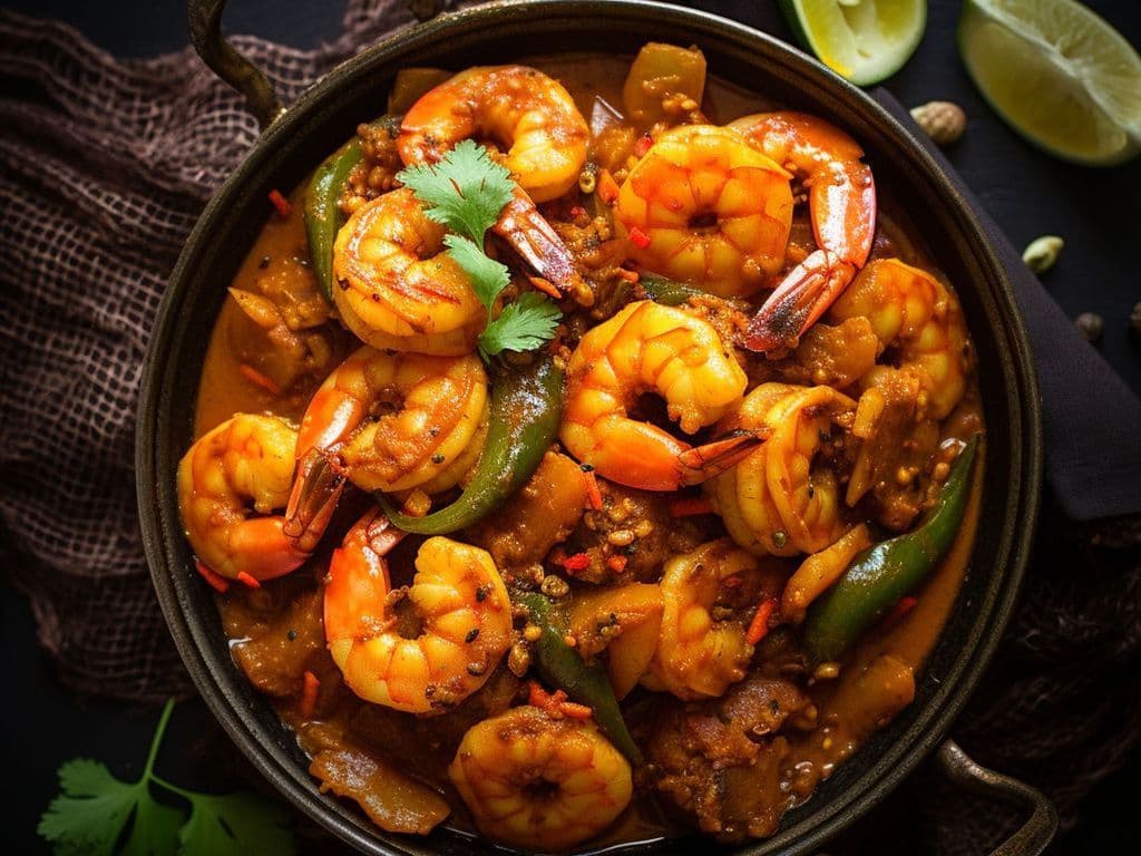 Achari Shrimp Curry / Curry De Crevettes Achari