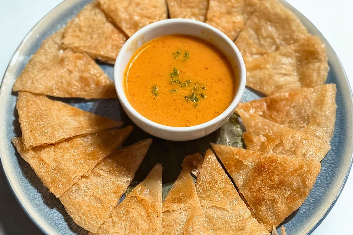 Roti with Red Curry
