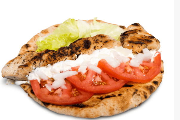 Chicken Souvlaki on a Bun or Pita