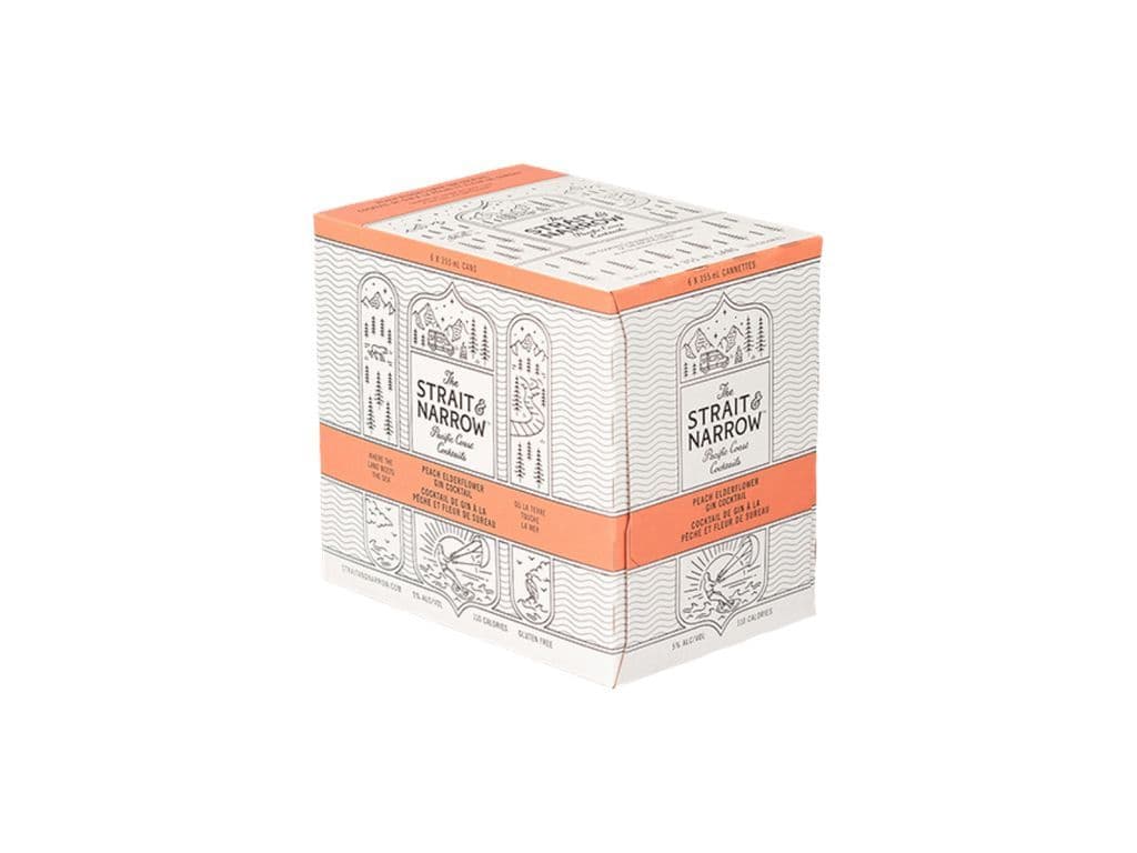 Strait & Narrow - Peach Elderflower (4x355ml)