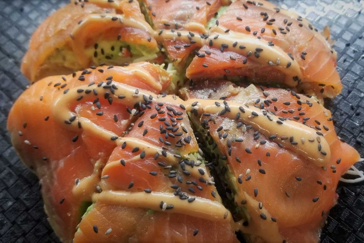85. Pizza au saumon fumé