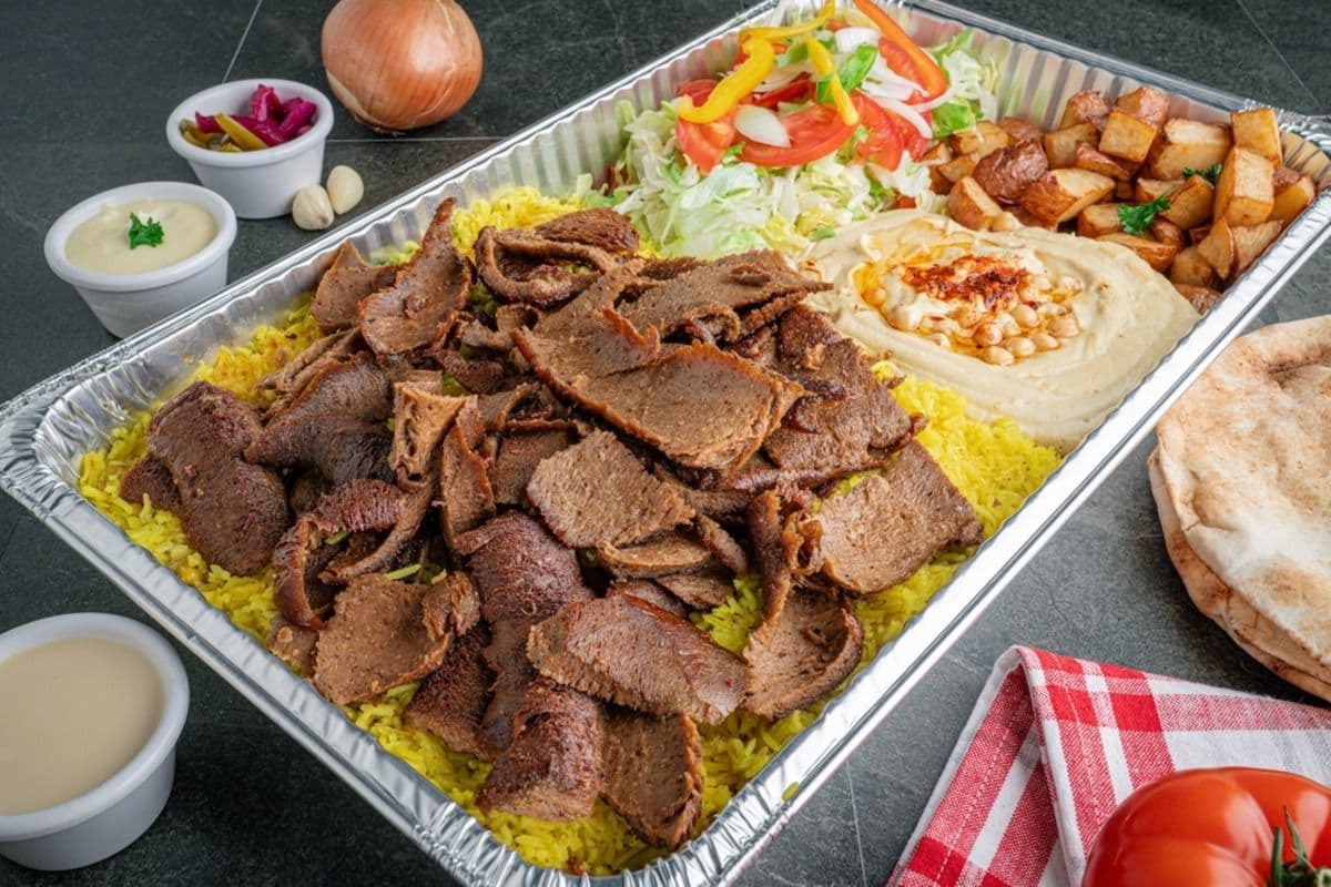 Donair Family Plate for 4 people .