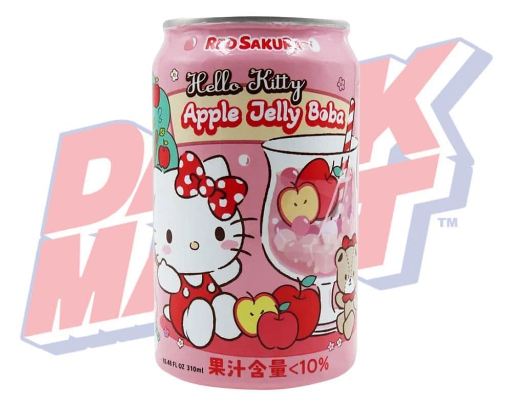 Hello Kitty Apple Jelly Aloe Vera Drink (Taiwan) - 310ml