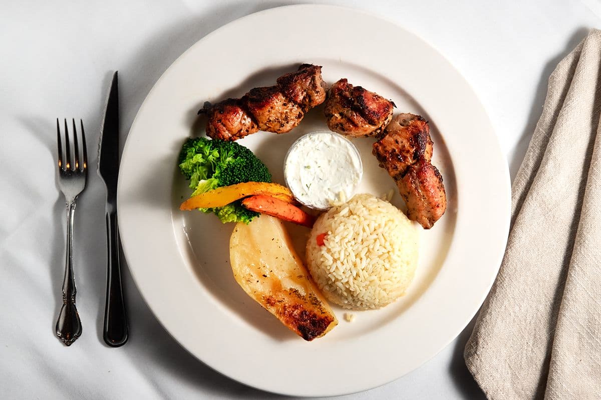 Pork Souvlaki Dinner