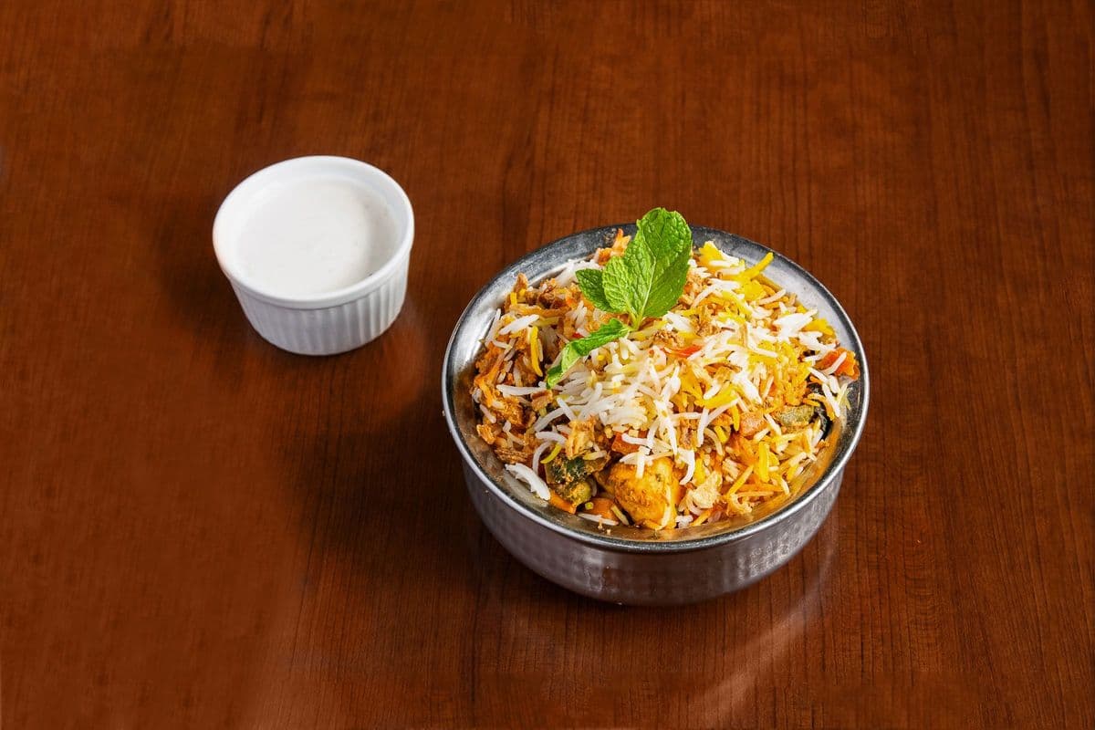 Lucknowi Vegetarian Biryani (Gluten-Friendly)