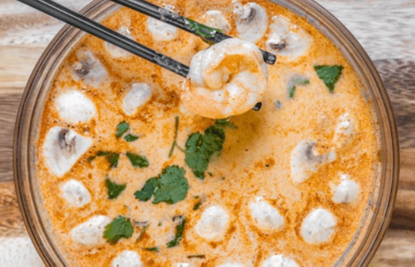 12a. Spicy Prawn Coconut Soup (Tom Yum Soup)