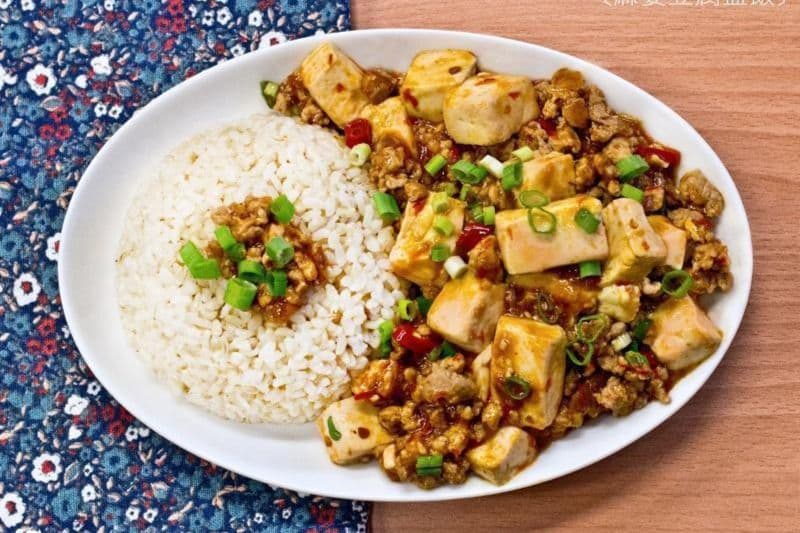 Mapo Tofu Rice 麻婆豆腐饭